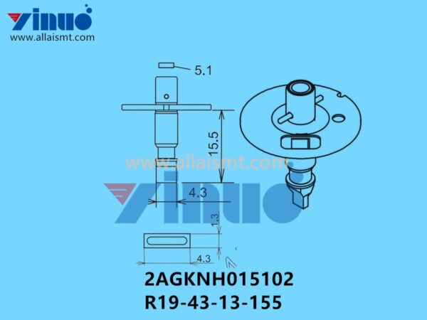 FUJI NXT H04 NOZZLE 2AGKNH015102 R19-43-13-155