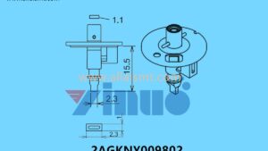 FUJI NXT H04S NOZZLE 2AGKNY009802 R19-23-10-155S