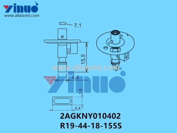 FUJI NXT H04S NOZZLE 2AGKNY010402 R19-44-18-155S