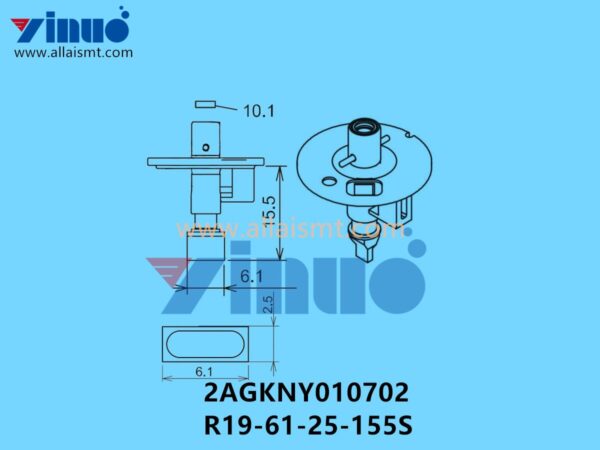 FUJI NXT H04S NOZZLE 2AGKNY010702 R19-61-25-155S