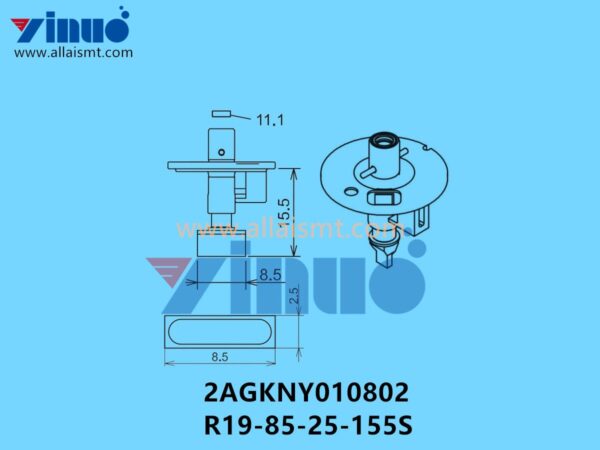 FUJI NXT H04S NOZZLE 2AGKNY010802 R19-85-25-155S