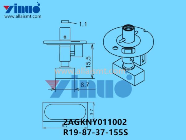 FUJI NXT H04S NOZZLE 2AGKNY011002 R19-87-37-155S