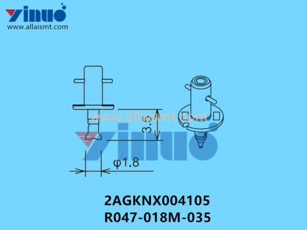 FUJI NXT H24 NOZZLE 2AGKNX004105 R047-018M-035 φ1.8 MELF