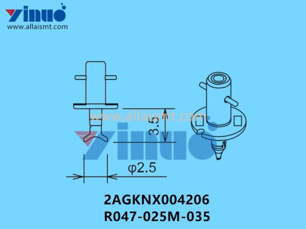 FUJI NXT H24 NOZZLE 2AGKNX004206 R047-025M-035 φ2.5 MELF