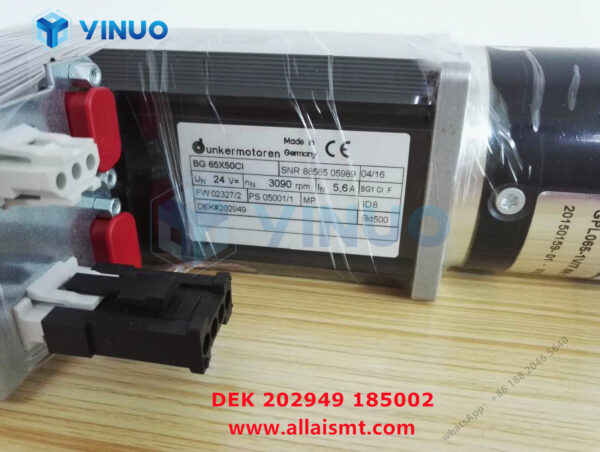 202949 185002 DEK Camera X Servo Motor