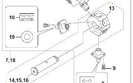 KV8-M712N-A02 KV8-M712N-A0X NOZZLE SHAFT ASSY