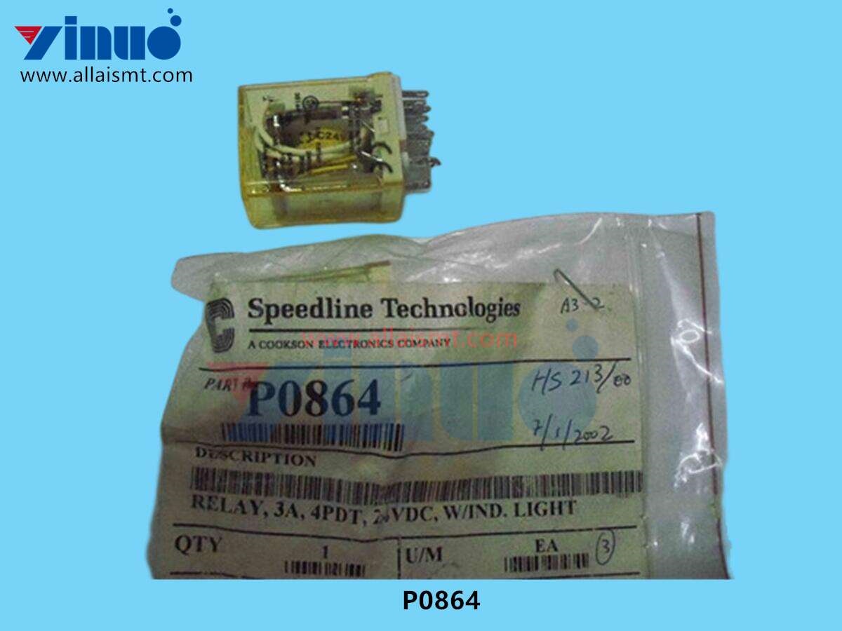 P0864 RELAY MECHANICAL 3A 4PDT 24VDC WIND LIGHT