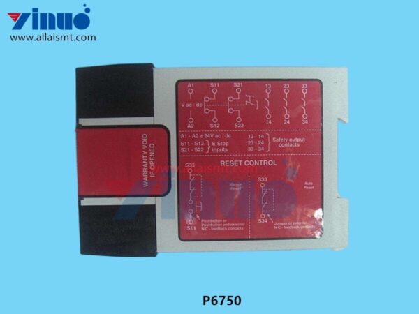 P6750 APUP2000 MODULE SAFETY 2 CHANNEL EMERGENCY STOP 24V SAFETY RELAY