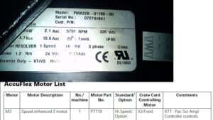 P7719 Z-axis motor