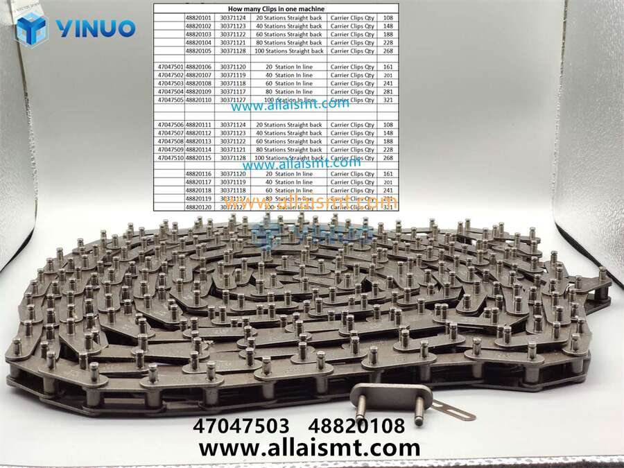 47047503 48820108 60 Station In line Carrier Clips Qty 241